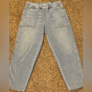 MADEWELL Pull-On Relaxed Jeans in Lisford Wash Style ND644 Size Medium